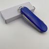Multi-purpose 3in 1 Blue Knife Tool Key Ring Multi-purpose Scissors Box Cutter File Portable Compact Utility Set