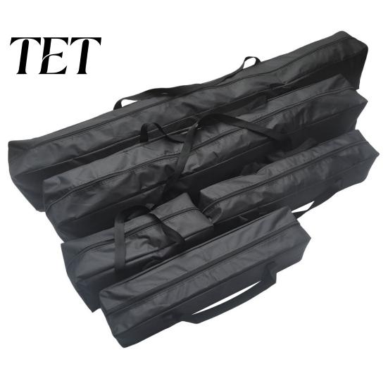 Waterproof Tent Pole Storage Bag with Reinforced Handles, Durable 600D Oxford Carrying Collapsible Camping Case, Large Capacity Carrier for