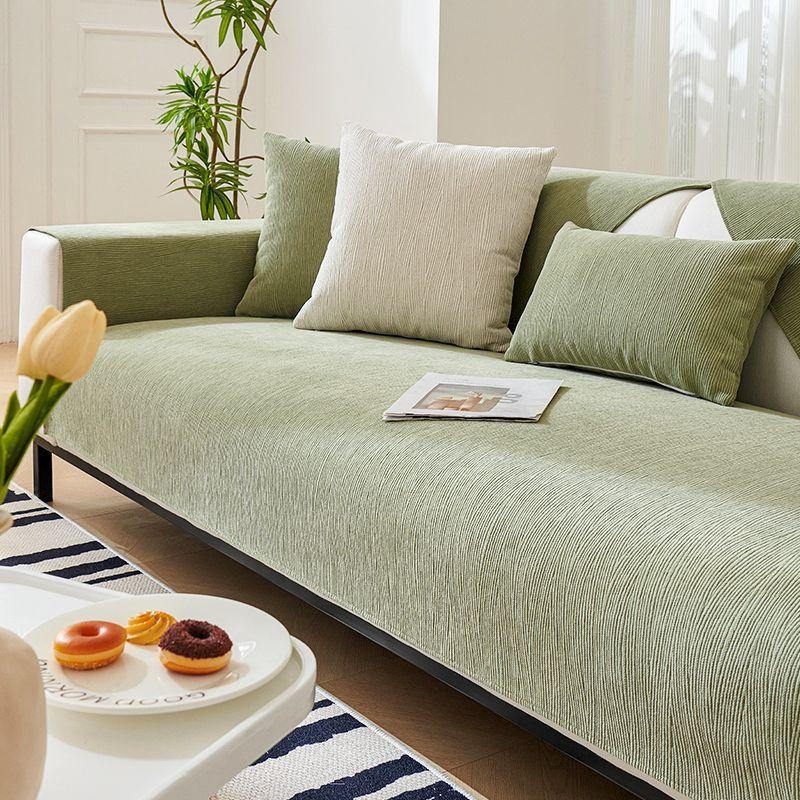 Four Seasons Universal New Chenille Нескользящая подушка Простой кожаный чехол для дивана Чехол для дивана Тканевое полотенце Роскошная диванная подушка
