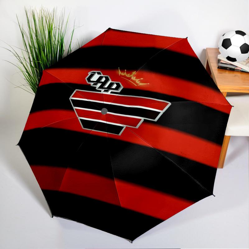 Автоматический зонт Athletico Football Club с принтом, 8 спиц, для путешествий, кемпинга, повседневный зонт, незаменимый подарок для семьи и друзей