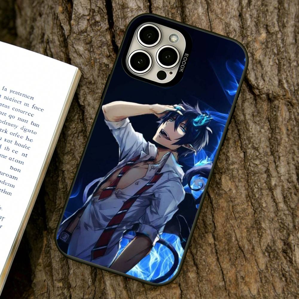 Чехол для телефона Синий Экзорцист для iPhone 17,16,15,14,13,12,11 Plus,Pro Max,XS,Цветной Посеребренный Внутренний Чехол