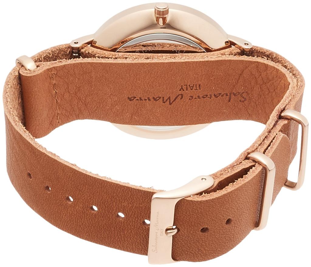 Salvatore Marra Тонкие Официально Импортированные Мужские Часы с Мультикалендарем, Тип, SM15117-PGWHPG, Коричневые,