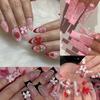 Bowknot Flower 3D Acrylic Nail Charms Sweet Nail Parts Kits Nail Art Decorations Set  for Nail Art