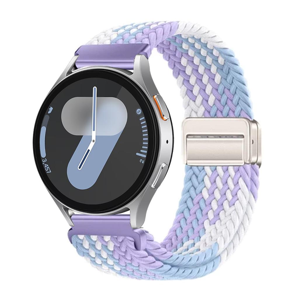 20 мм 22 мм ремешки для Samsung Galaxy Watch 4/5/6/7/6 classic/5 Pro/Gear s3 44 мм 40 мм плетеный ремешок браслет Huawei GT2e 3 4 ремешок