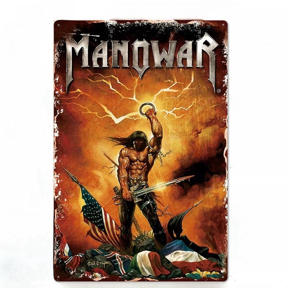 Vintage Rock Band Metal Sign Metal Poster Sign Plaque Metal Wall Plate Workshop Bar Pub Garage Club Retro Home Wall Decor