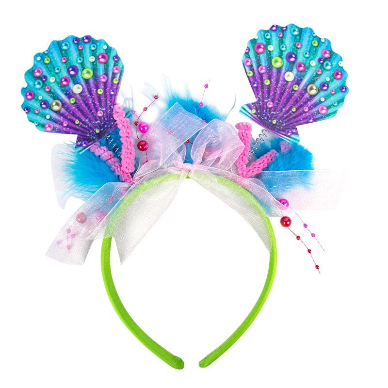 Русалочка вечеринка сувенир для детей фото очки/татуировки наклейки/повязка на голову/хлопающий круг игрушка девочка день рождения подарок декор для детского душа