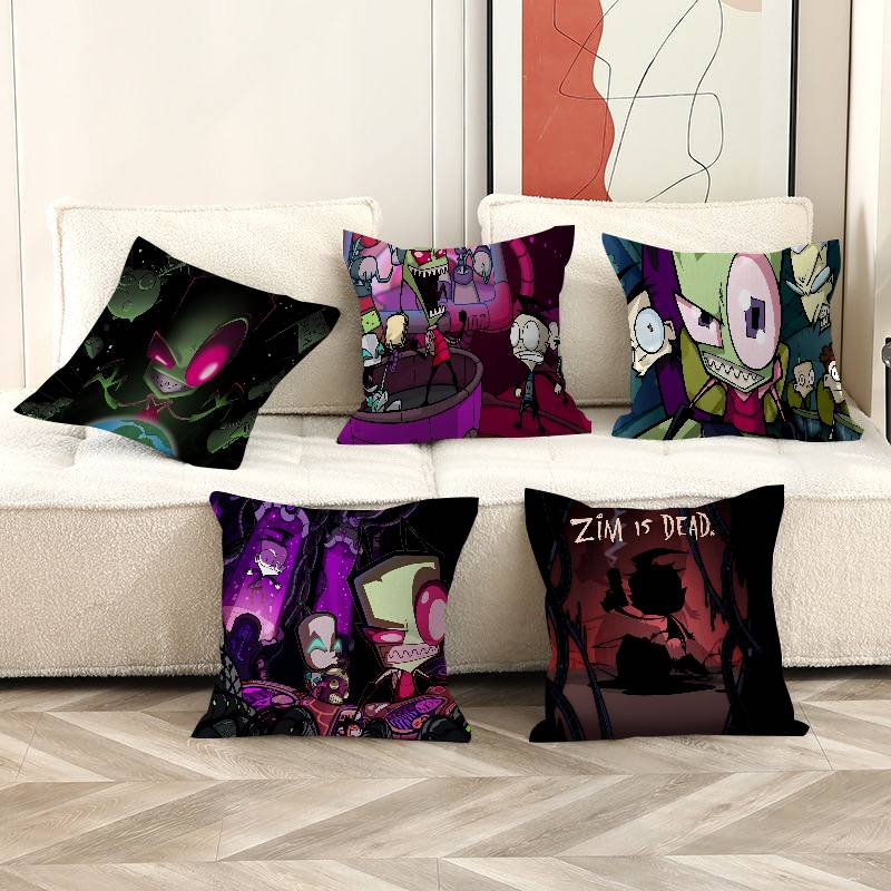 Мультяшный I-invader Zim Кленовый Дизайн Наволочка Счастливый Осенний Урожай Декор Праздничный Декор Наволочка