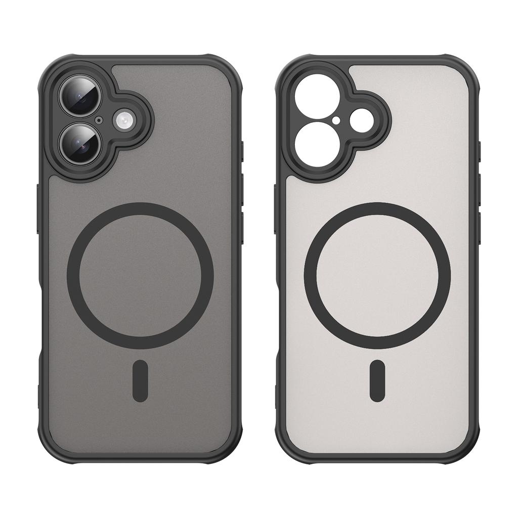 Чехол для iPhone 16 Plus, совместимый с MagSafe, противоударный, из ПК + ТПУ, защитная крышка для телефона