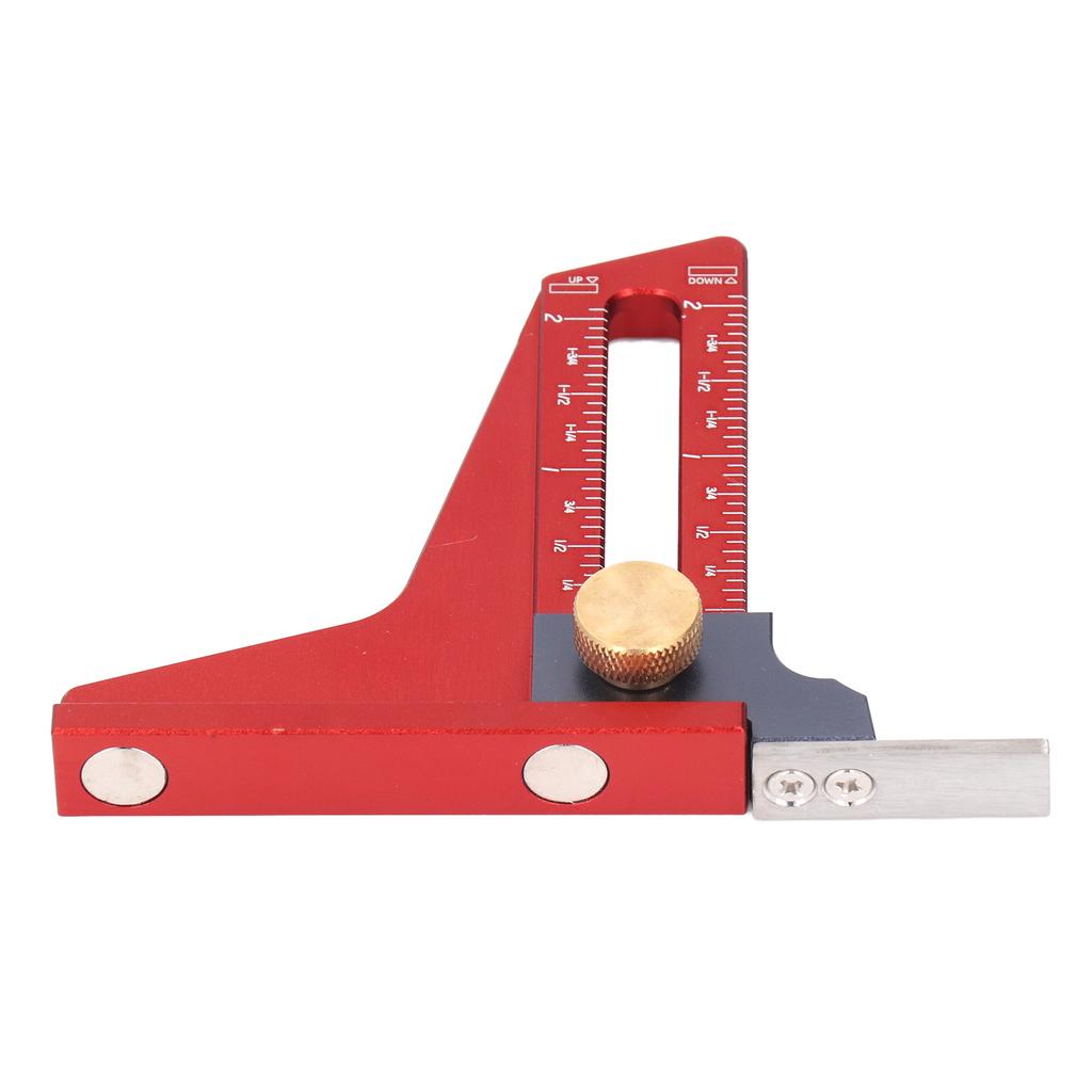 Высотомер для циркулярной пилы 0?2-дюймовая измерительная линейка глубины, столярный установочный калибр для полотна ленточной пилы