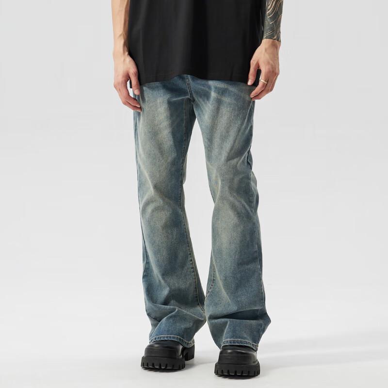 Джинсы унисекс New Element из стираного эластичного денима прямого кроя