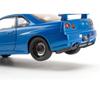 1/24 Nissan Skyline GTR R34 Форсаж Модель машины из сплава Звук Свет Коллекционная Миниатюрная Voiture Литая Игрушечная Машина Мальчик C342