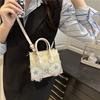 Клетчатая женская сумка новый модный тренд сумка через плечо джинсовая текстура модная сумка-мессенджер