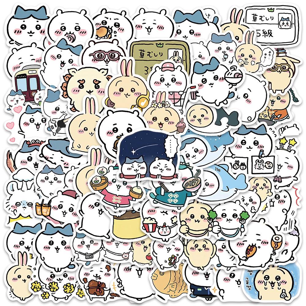 10/50 шт., кавайные аниме, мультяшные наклейки Chiikawa, милые креативные наклейки Chiikawa для разных целей