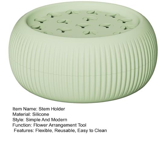Silicone Spiral Ikebana Stem Holder DIY Bouquet Twister Vase Flower Arranger Grid