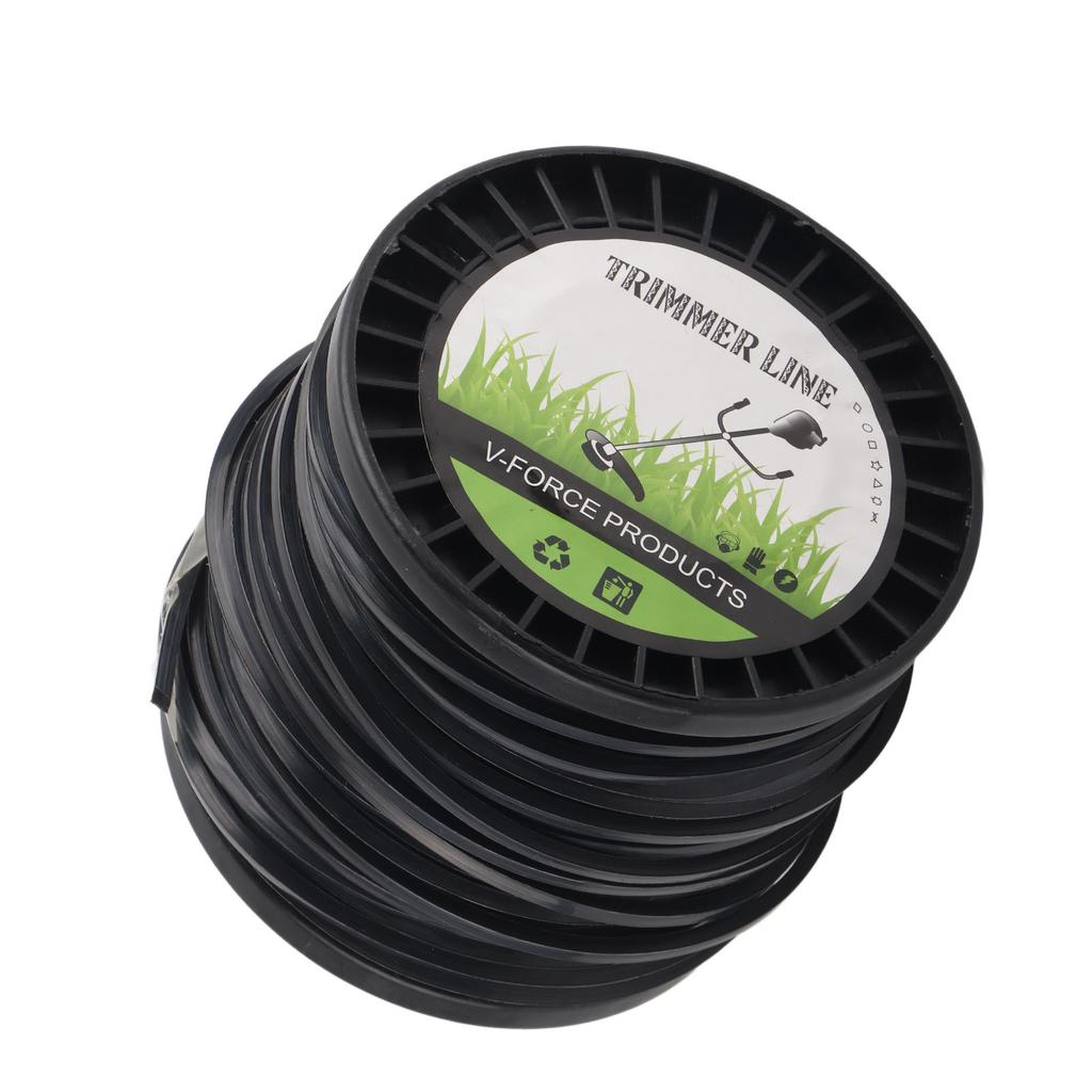 3.3mm String Trimmer Line High Cutting Efficiency Low Noise Quadrate Black Trimmer Line for Most