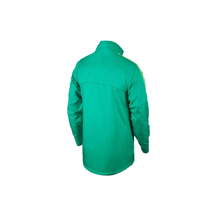 Men's Nike Logo Printing Solid Color Stand Collar Sports Training Jacket Green AR4519-324