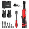 Navin Rechargeable Ratchet Cordless Electric Ratchet Socket Wrench Garage Tool Set with Maximum Torque of Ideal for Site Scaffolding Bicycle LED