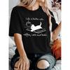 Women's Short Sleeve Tops & T-shirt 3d Christmas Deer Printed Round Neck T-shirts & Blouse Casual Fashion Loose Women's Top Tees