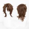Gallagher Cosplay Wig Game HSR Gallagher Dark Brown Short Heat Resistant Synthetic Hair Anime Party Wigs + Wig Cap