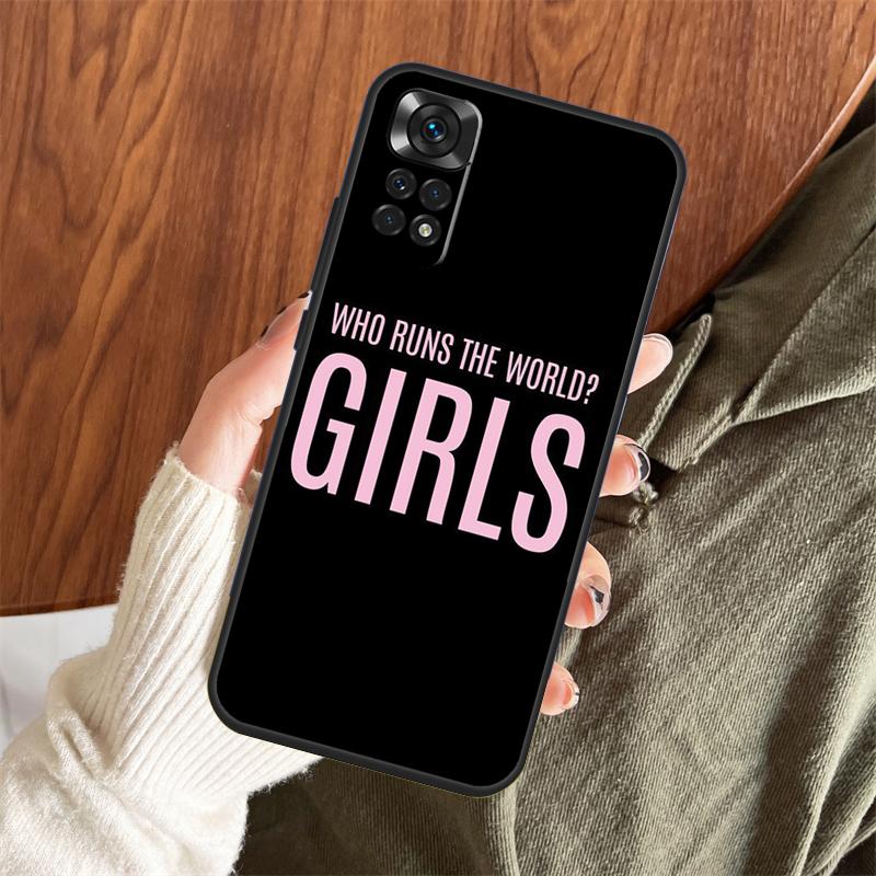 Чехол с феминистским лозунгом Girl Power для Xiaomi Redmi Note 14 Pro 13 12 11 10 15 Pro Plus Redmi 15 C 13 10C 12C 13C 14C
