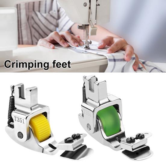 2 шт. универсальная регулируемая роликовая лапка для подгибки нити универсальная многофункциональная направляющая для потайной молнии подгибка нити инструмент для подгибки нити для швейной машины