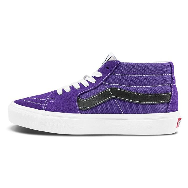 Vans Sk8 Wraparound Non-Slip Mid-Top Skate Shoes Unisex Skate Shoes Purple VN0A3WM3WZ8
