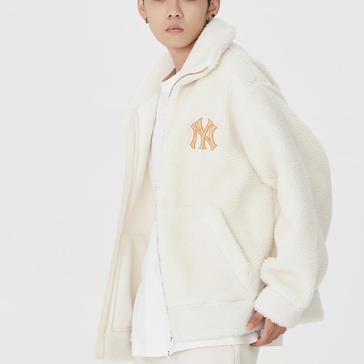MLB New York Yankees Jacket Unisex Cream 3AFDB0326-50CRS