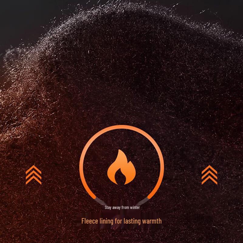 XiHong Men's Fleece-Lined Outdoor Windproof Driving & Cycling Touchscreen Gloves