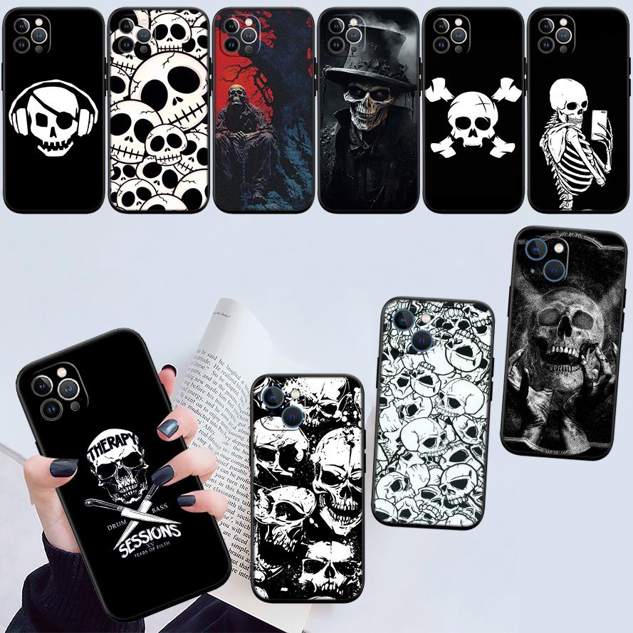 NH31 Horror Skeleton Skull New High-End Shell Phone Case for iPhone SE X XS XR 16E 17 11 Pro Max 8 7 6 6s Plus Air
