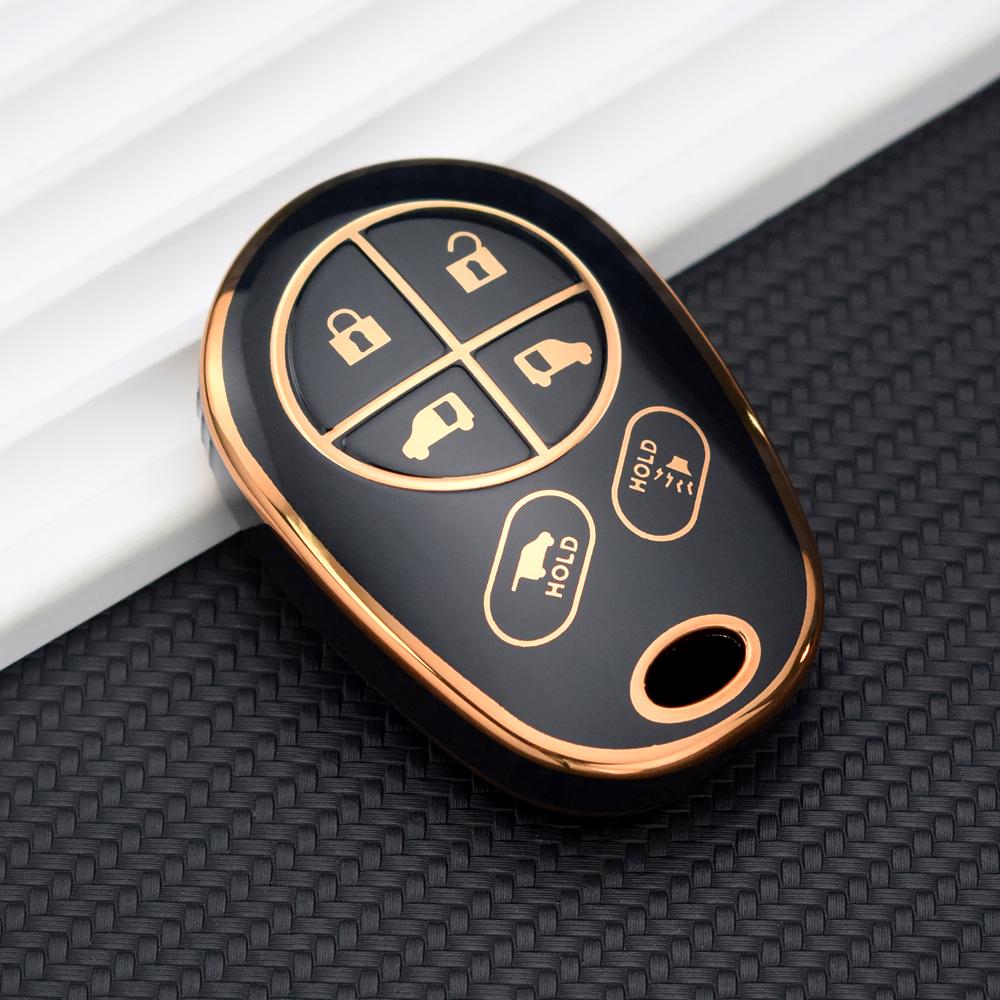 6 Buttons TPU Car Shell Fob for Toyota Tacoma Sequoia Tundra Fortuner Sienna SE 2020 Remote Key Case Holder ProtectoR