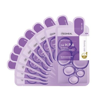 MEDIHEAL Ампульная маска для сухой кожи (10P) Увлажняющий, Блестящий, Отшелушивающий, Шероховатый, (HPA)