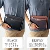 Brown Second Bag Clutch Bag Handheld Bag Horizontal Free Standing A5 Small Small Small Large Large Handbag YKK Made In Japan Commuting To School or