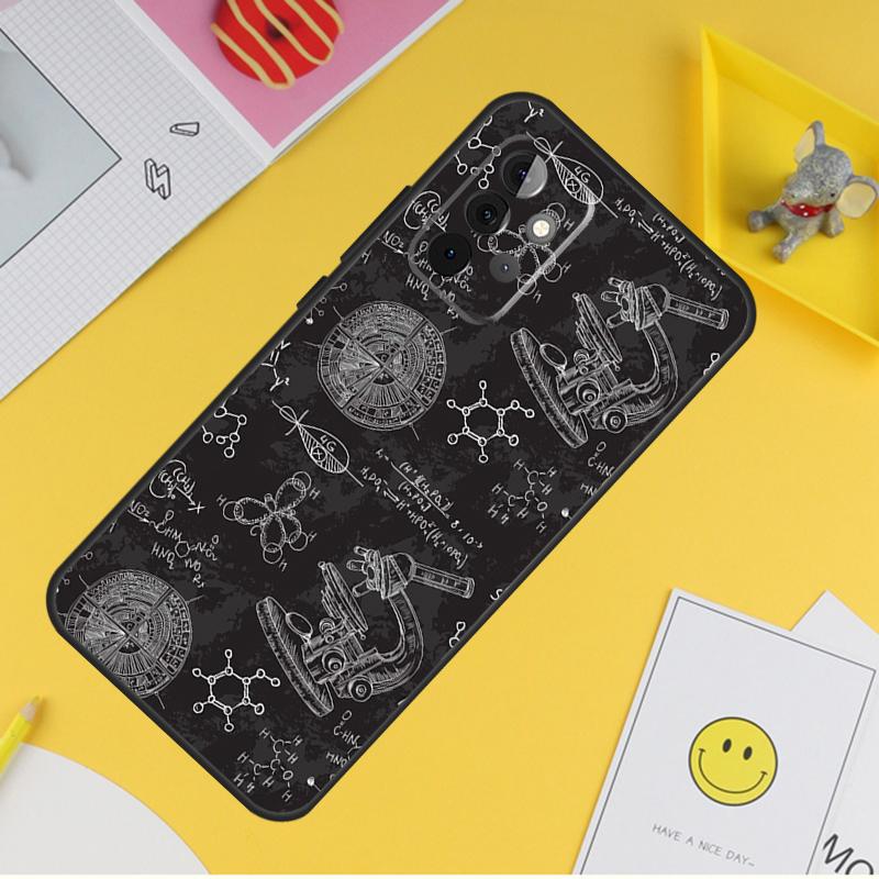 Biology and Chemistry Case For Samsung Galaxy A54 A34 A14 A13 A33 A53 A12 A32 A52 A71 A51 A15 A25 A35 A55 Cover