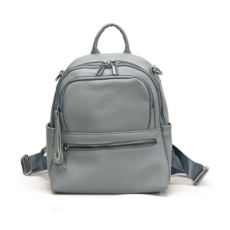 Рюкзак Женский Конфетный Цвет Сумка Три в Одном Многофункциональный Многокомпонентный Повседневный Милый Универсальный Однотонный Высококлассный