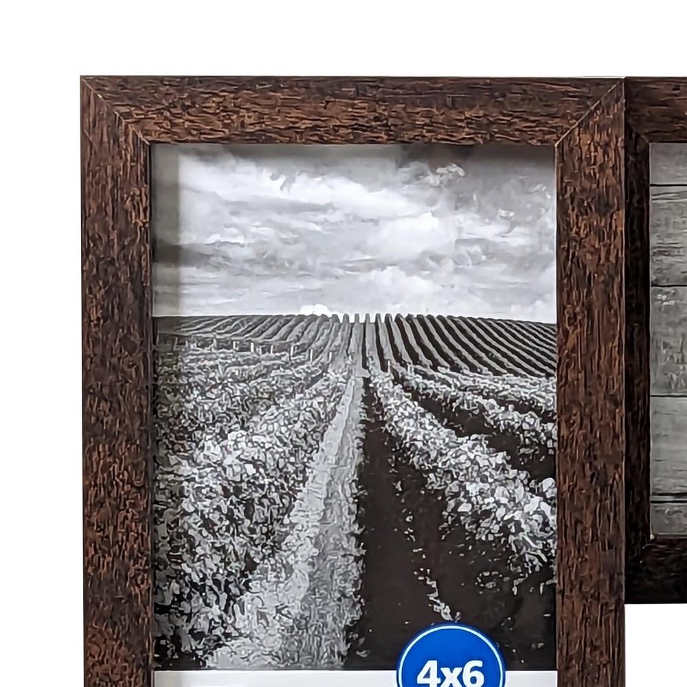 8 Открывающаяся Галерейная Коллажная Рамка для Фотографий 4x6 Прочная Настенная Рамка для Фотографий с Подвесами Идеальное Украшение для Дома и Офиса
