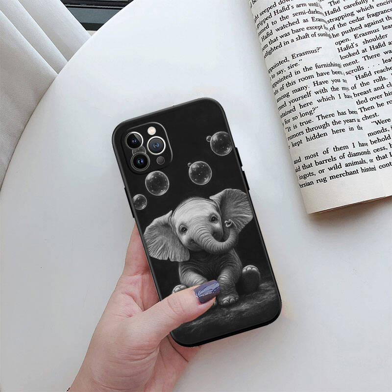 MH8 Animal Elephant Phone Shell for Samsung S20 S21 S22 S23 S24 FE Ultra Plus Lite S21S A55 A07 A17 F06 F16 M06 M16 M56 A36 A37 A57