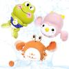 VBACALA Bath Toys, Swim, Swim, Crab, Frog, and Penguin, Wind-Up Animal Set, 3-Piece Set, Water Play, Pool Toy, Bath Toy, Kids, Christmas, Birthday