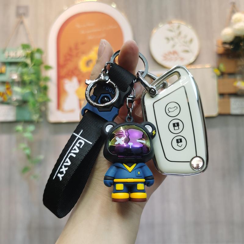 New Baojun Key Case for Kiwi EV, E300, RC6/RC5, RS3, RS5, Nano Car - Female Buckle Shell Bag