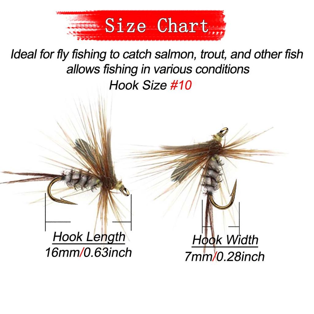 6/10Pcs/Box Biomimetic Wet Fly Flies Fishing Flies Artificial Insect Hook Bait Mosquito&Nymph Fly Fishing Trout Lures