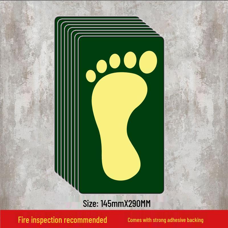 Luminous Self-Adhesive Floor Sticker for Fire Exit and Evacuation Pathway