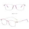 Unisex Design Myopia Prescription Lenses Eyeglasses TR90 Material Anti Blue Light Rectangle Eyewear for Computer Reading Presbyopia Eye Protection