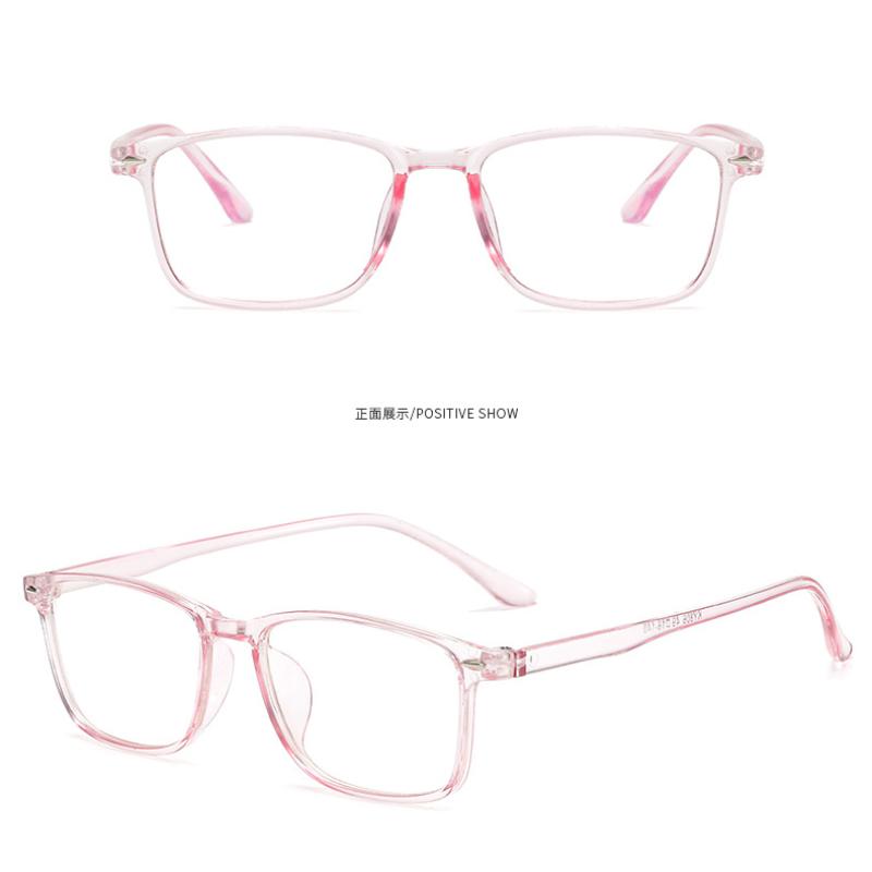 Unisex Design Myopia Prescription Lenses Eyeglasses TR90 Material Anti Blue Light Rectangle Eyewear for Computer Reading Presbyopia Eye Protection