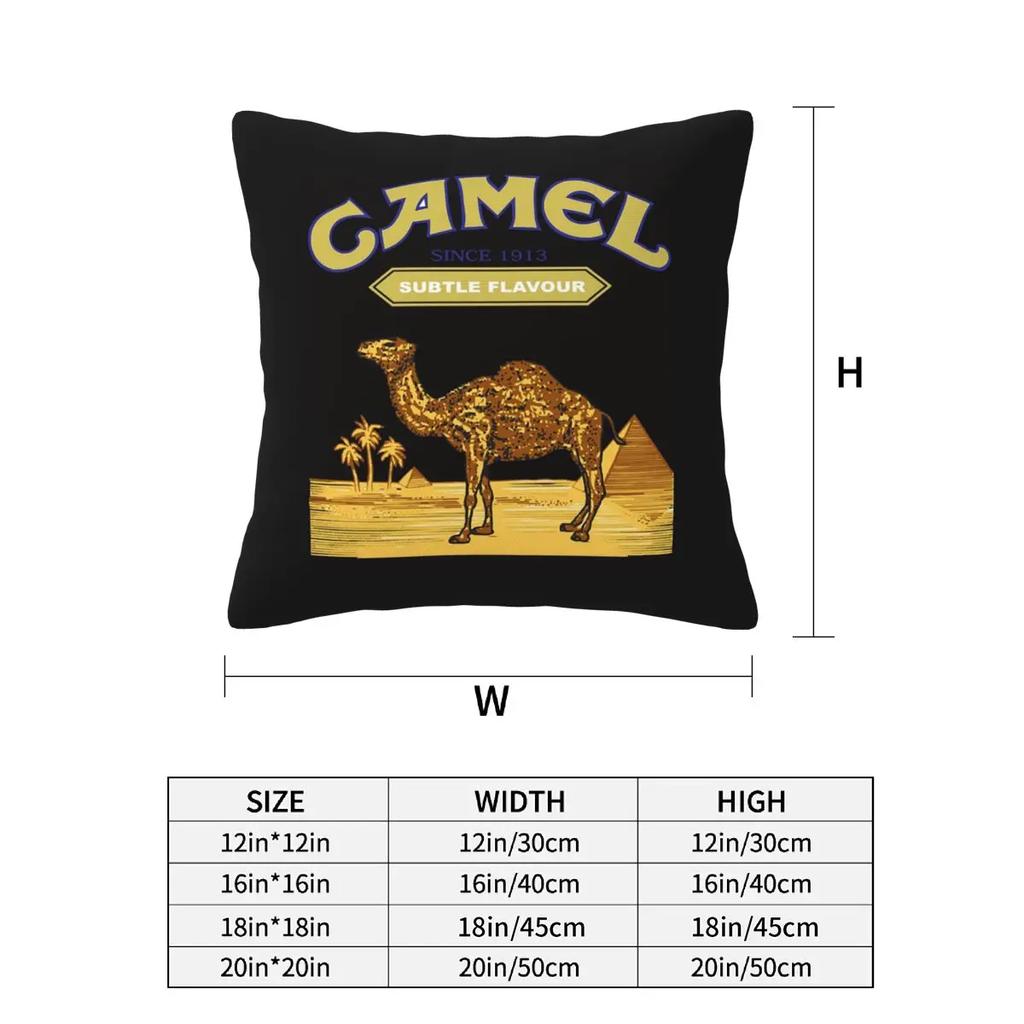 Camel Cigarettes 2 Pcs Square Pillowcase Pillow Cover Cushion Zip Decorative Comfort Throw Pillow For Home Sofa
