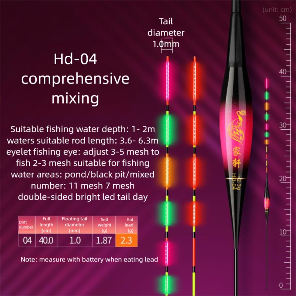 Slip Drift Tube Electronic Fishing Float Indicator Fishing Bobbers Night Fishing