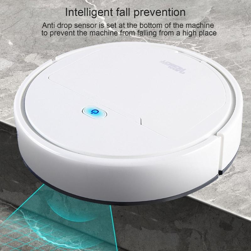 Робот-пылесос, автоматический подметальный робот для мытья полов, шерсти домашних животных, ковров, твердых полов, мощное всасывание