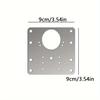Cabinet Hinge Repair Plate Kit Kitchen Cupboard Door Hinge Mounting Plate With Holes Flat Fixing Brace Brackets Household Tools
