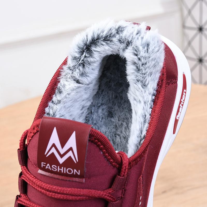 Модная зимняя флисовая обувь для мужчин и женщин, теплая хлопковая обувь, хлопковые ботинки на плоской подошве, нескользящие зимние ботинки с дезодорантом