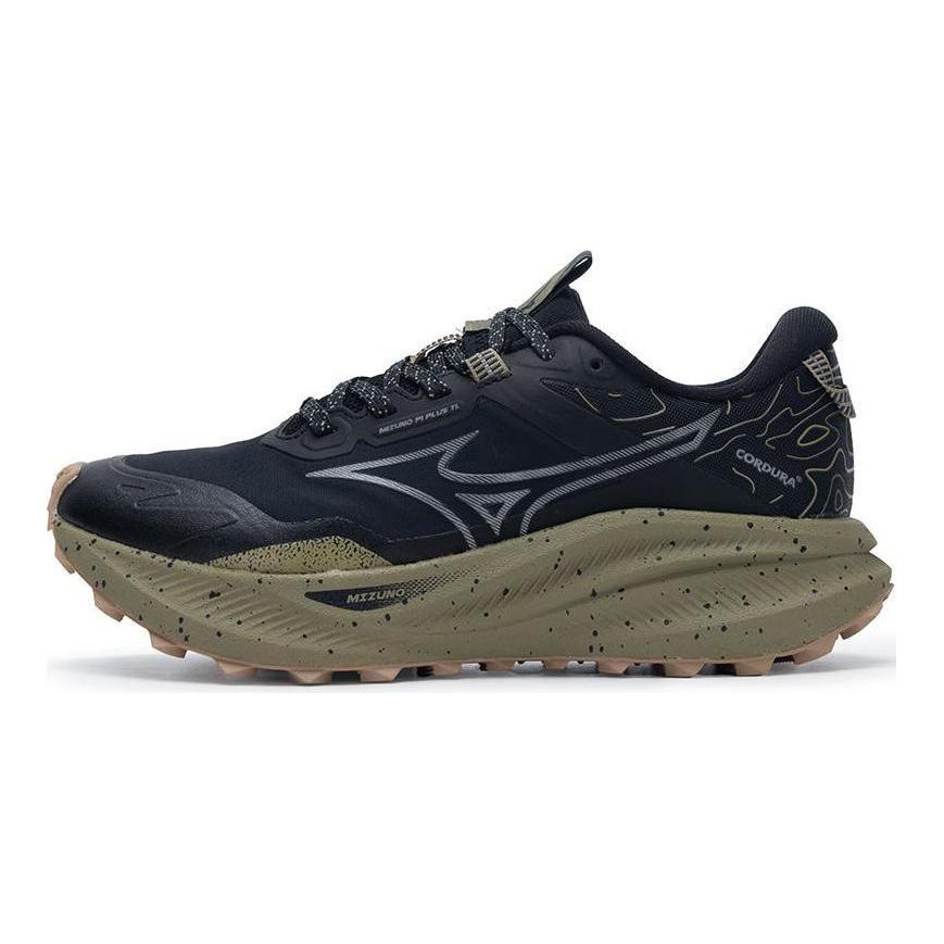 Mizuno Мужские низкие массивные кроссовки Wave Solar V2 с амортизацией, износостойкой и дышащей конструкцией, модель Mizuno D1GH241803, черные.