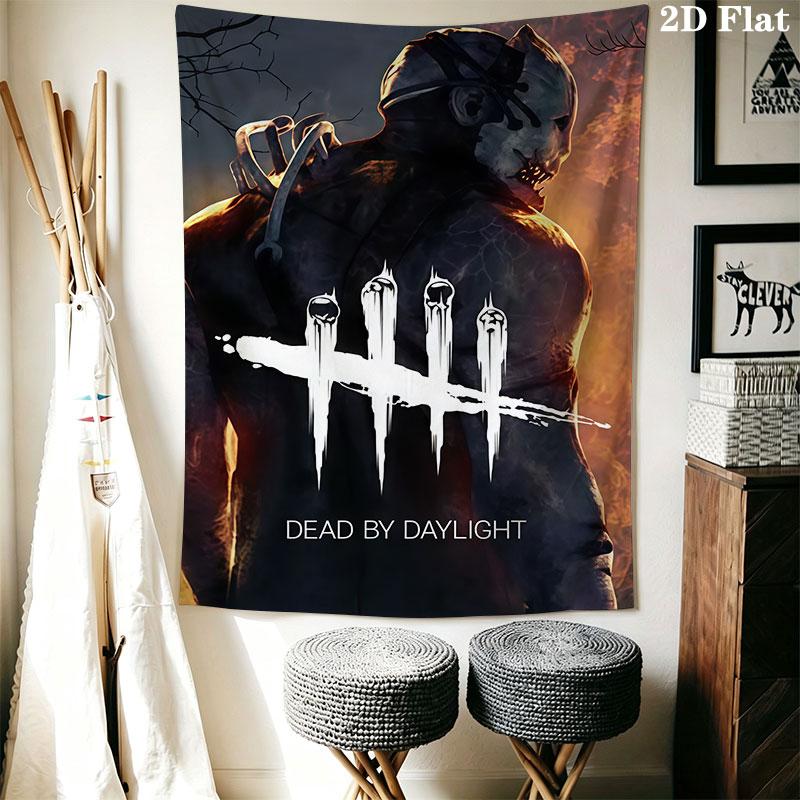 Dead by Daylight poster Wall Hanging Printed Fabric Blanket Decorative Tapestries for Bedroom Living Room Home Decor