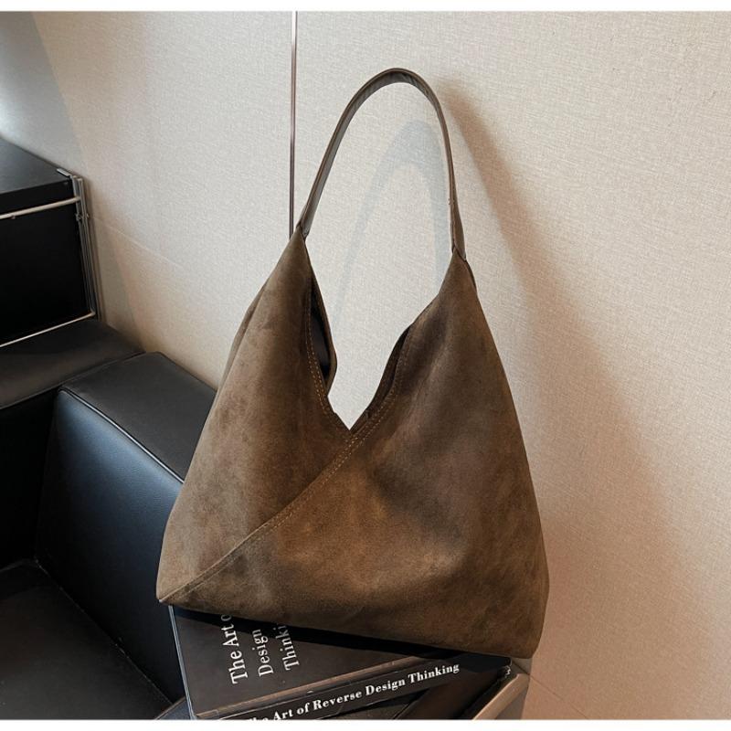 Suede Bag Women's Large-capacity New Autumn and Winter Casual Retro Shoulder Mother and Child Bag Tote Bag
